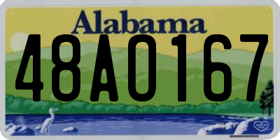AL license plate 48AO167