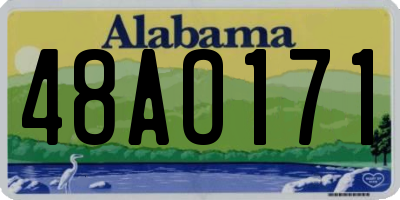 AL license plate 48AO171