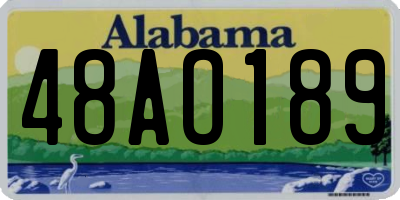 AL license plate 48AO189