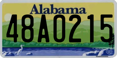 AL license plate 48AO215