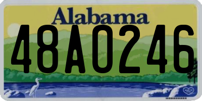 AL license plate 48AO246