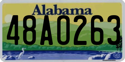 AL license plate 48AO263