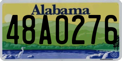 AL license plate 48AO276