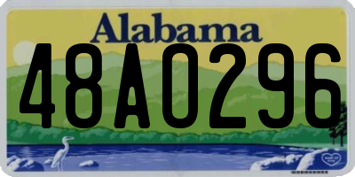 AL license plate 48AO296