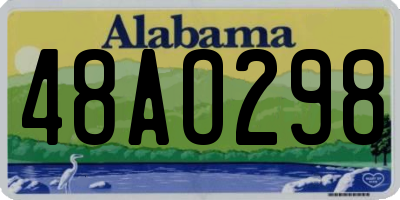 AL license plate 48AO298