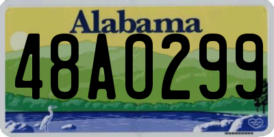 AL license plate 48AO299