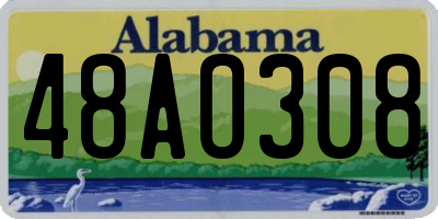AL license plate 48AO308