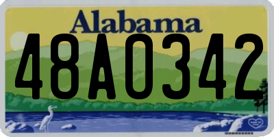 AL license plate 48AO342