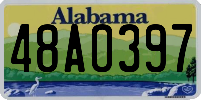 AL license plate 48AO397