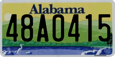 AL license plate 48AO415