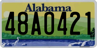 AL license plate 48AO421