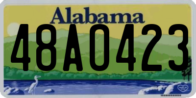 AL license plate 48AO423