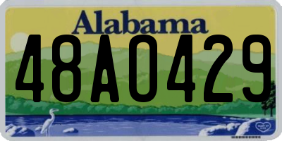 AL license plate 48AO429