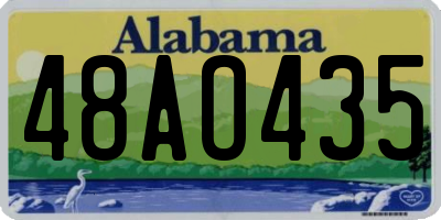 AL license plate 48AO435