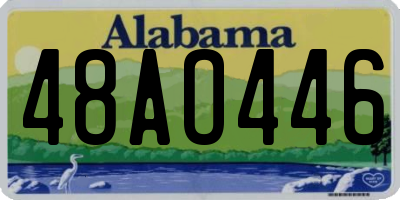 AL license plate 48AO446