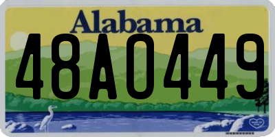 AL license plate 48AO449