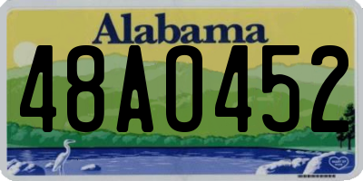 AL license plate 48AO452