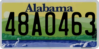 AL license plate 48AO463