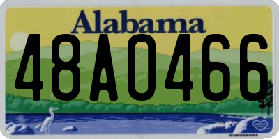 AL license plate 48AO466