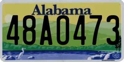 AL license plate 48AO473