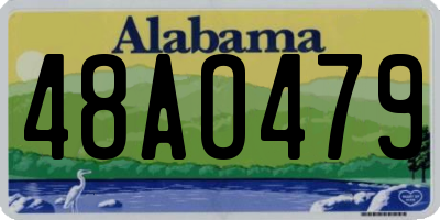 AL license plate 48AO479