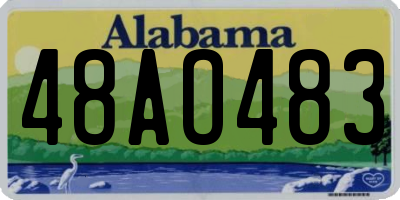 AL license plate 48AO483