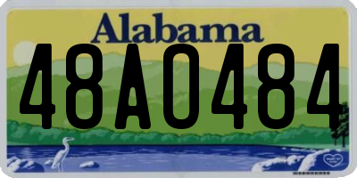 AL license plate 48AO484