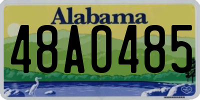 AL license plate 48AO485