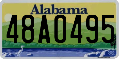 AL license plate 48AO495