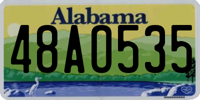 AL license plate 48AO535