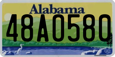 AL license plate 48AO580
