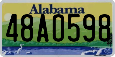 AL license plate 48AO598
