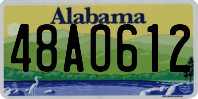 AL license plate 48AO612