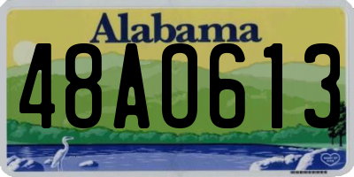 AL license plate 48AO613