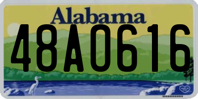 AL license plate 48AO616