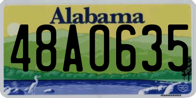 AL license plate 48AO635
