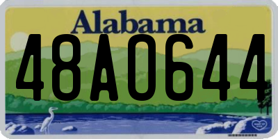 AL license plate 48AO644