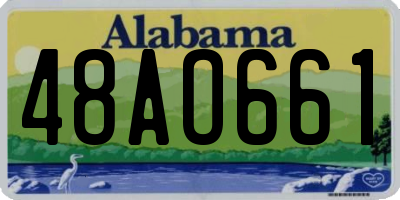 AL license plate 48AO661
