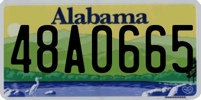 AL license plate 48AO665