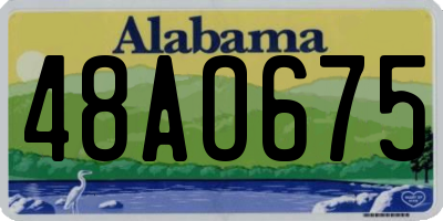 AL license plate 48AO675