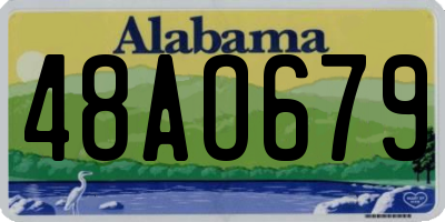 AL license plate 48AO679
