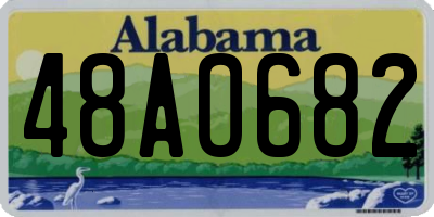 AL license plate 48AO682
