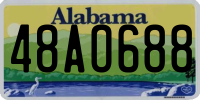 AL license plate 48AO688
