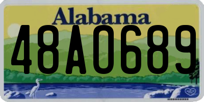 AL license plate 48AO689