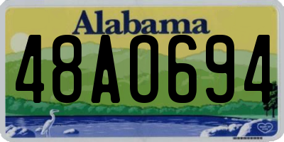 AL license plate 48AO694