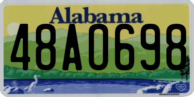 AL license plate 48AO698