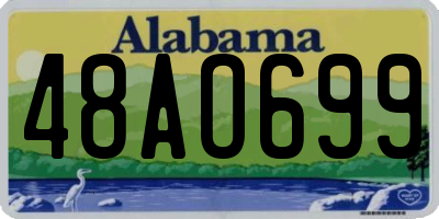 AL license plate 48AO699
