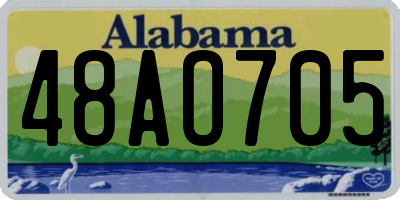 AL license plate 48AO705