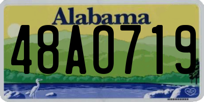 AL license plate 48AO719