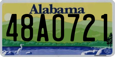 AL license plate 48AO721